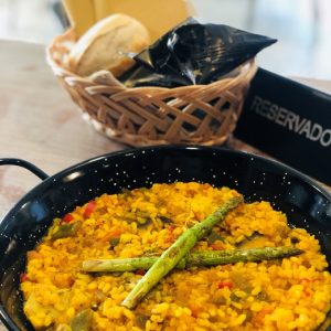 arroz con verduras y pollo